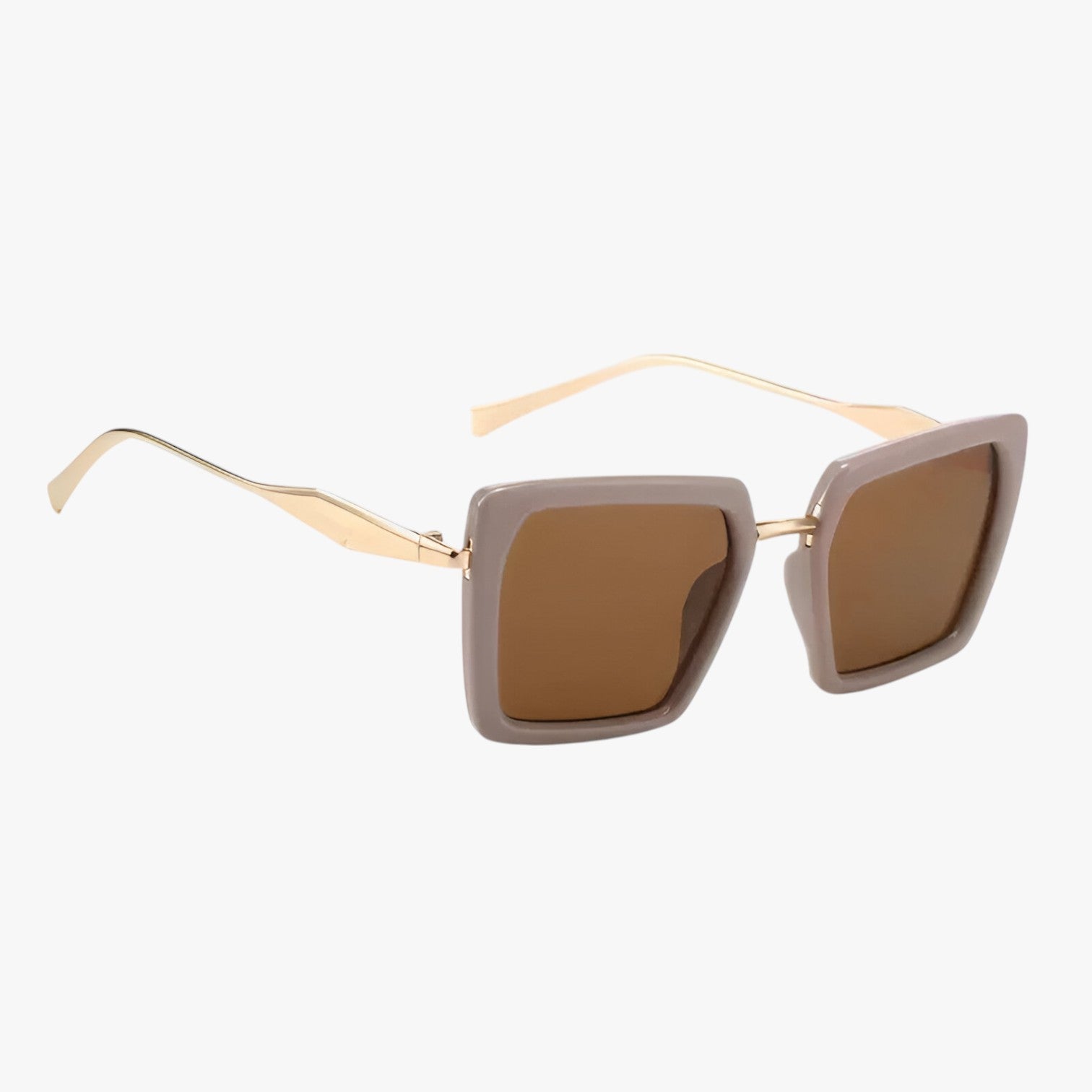 Riley | Vintage kvadratiske solbriller med mørkegrønne linser - - women's fashion - {{ product_tags }