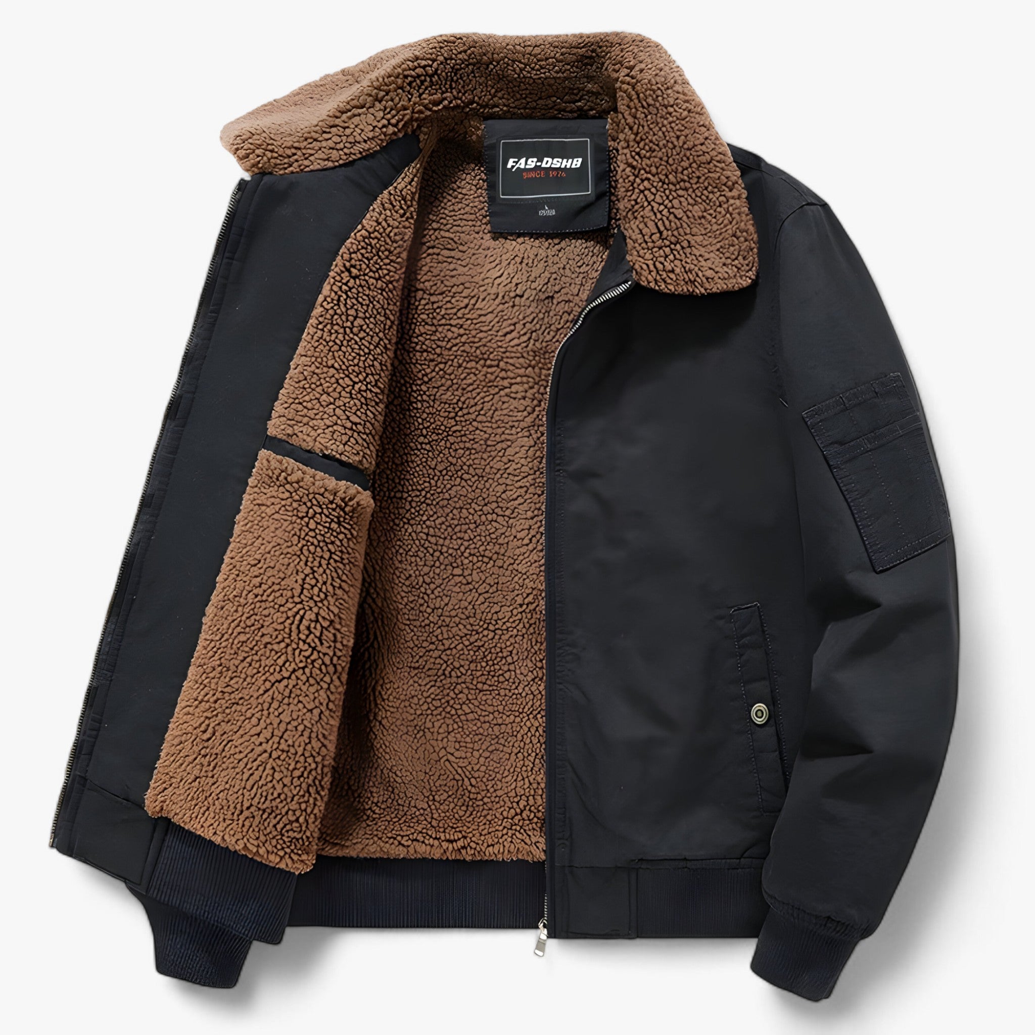 Liam | Vinter Taktisk Jakke med Fleece og Pelskrave - Mørkeblå - winter - {{ product_tags }