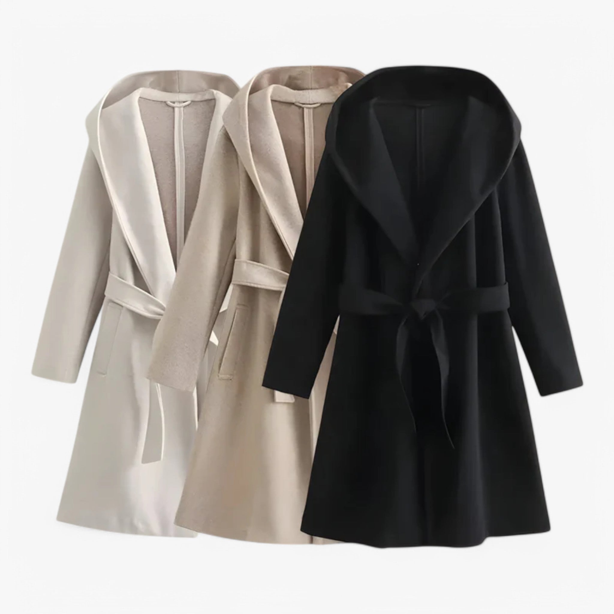 Jasmina | Frakke med hætte - varm og moderigtig - - women's fashion - {{ product_tags }