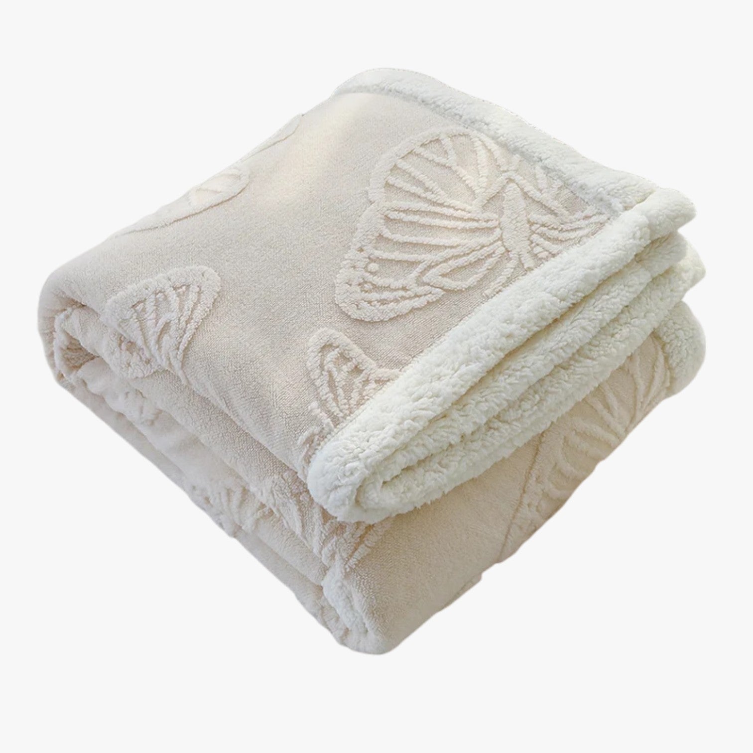 Fenna | Ultrablød koraalfleece tæppe – Varme & komfort - Beige - house & garden - {{ product_tags }