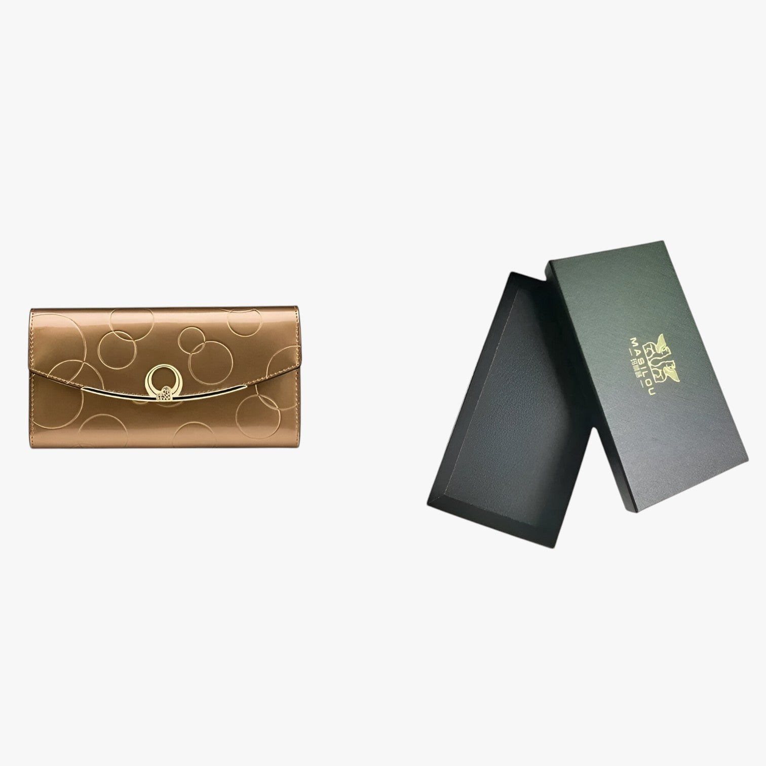 Shiela | Luksus damesportemonnee - Elegant, rummelig og praktisk - guld med kasse - bags - {{ product_tags }