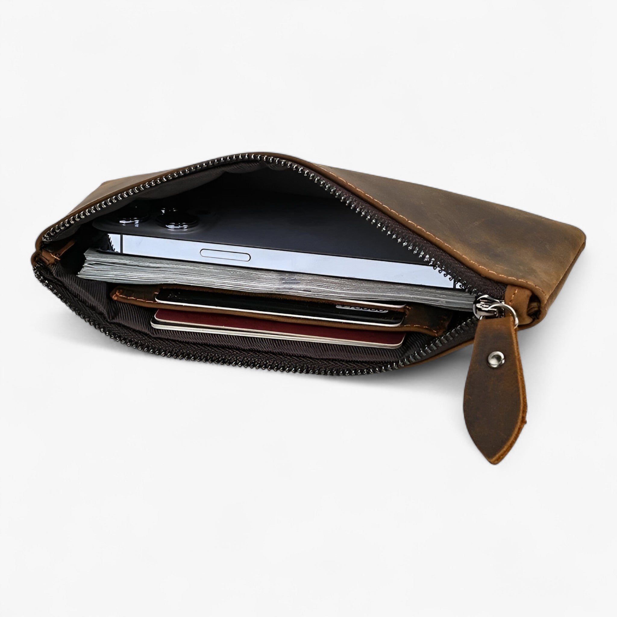 Lederpung til mænd – Stor kapacitet - - men's fashion - {{ product_tags }