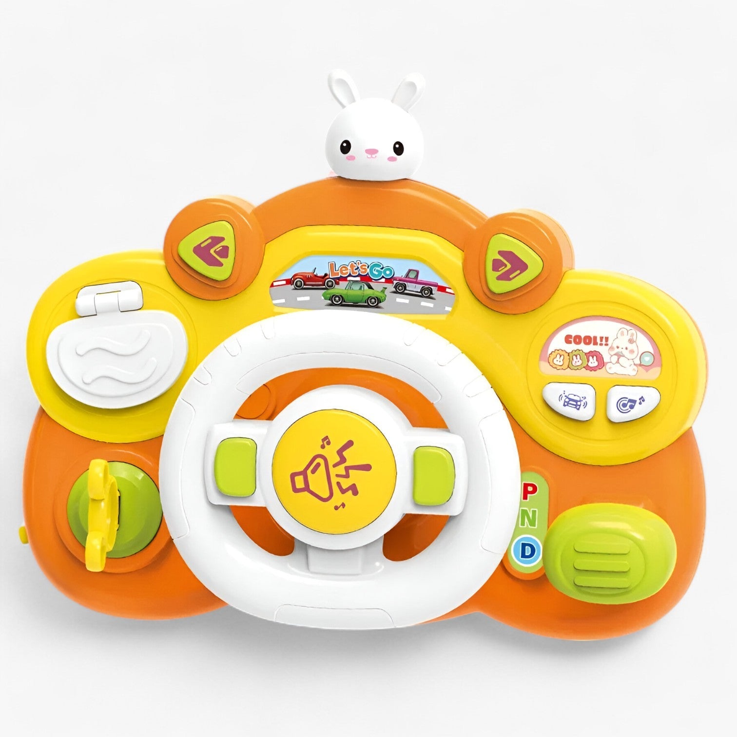Teo | Interaktivt Rat med Uddannelsesmæssig Legelyst - orange - baby - {{ product_tags }