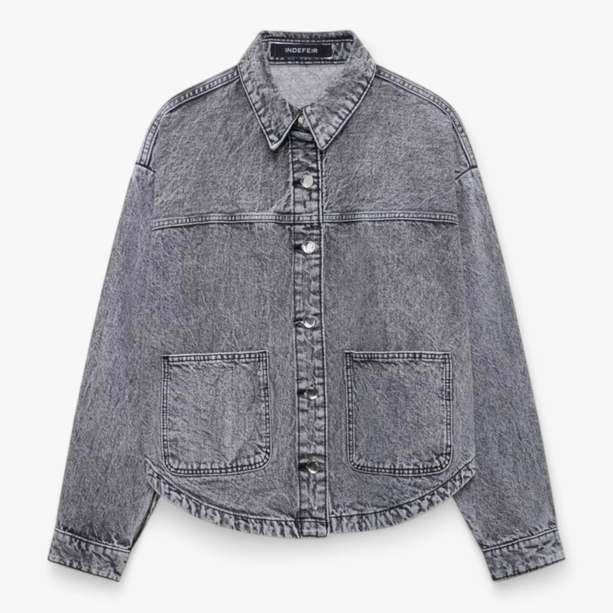 Amélie | Denimjakke til kvinder - Grå - women's fashion - {{ product_tags }