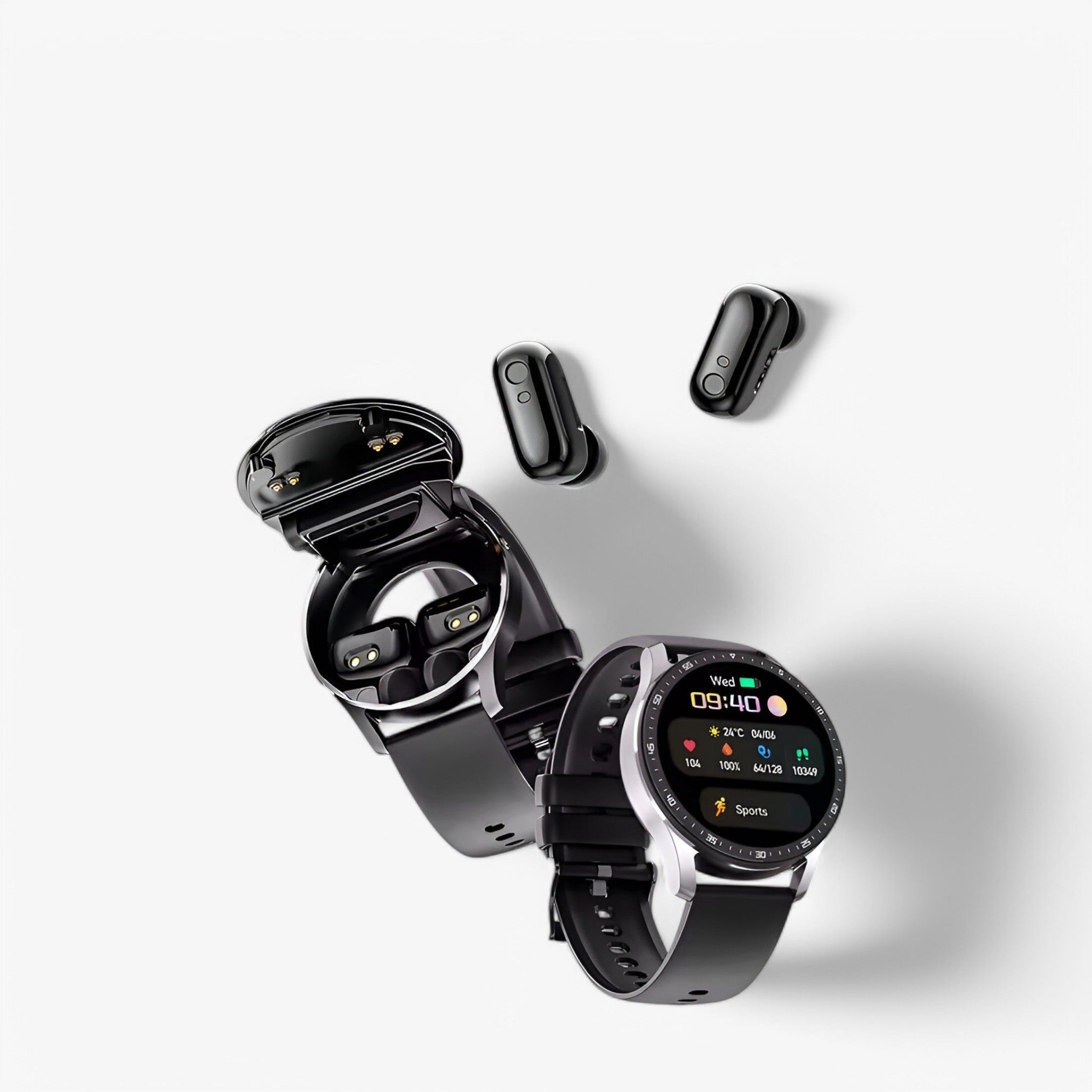 Aiden | 2-i-1 smartwatch med TWS Bluetooth-headset - - watches - {{ product_tags }
