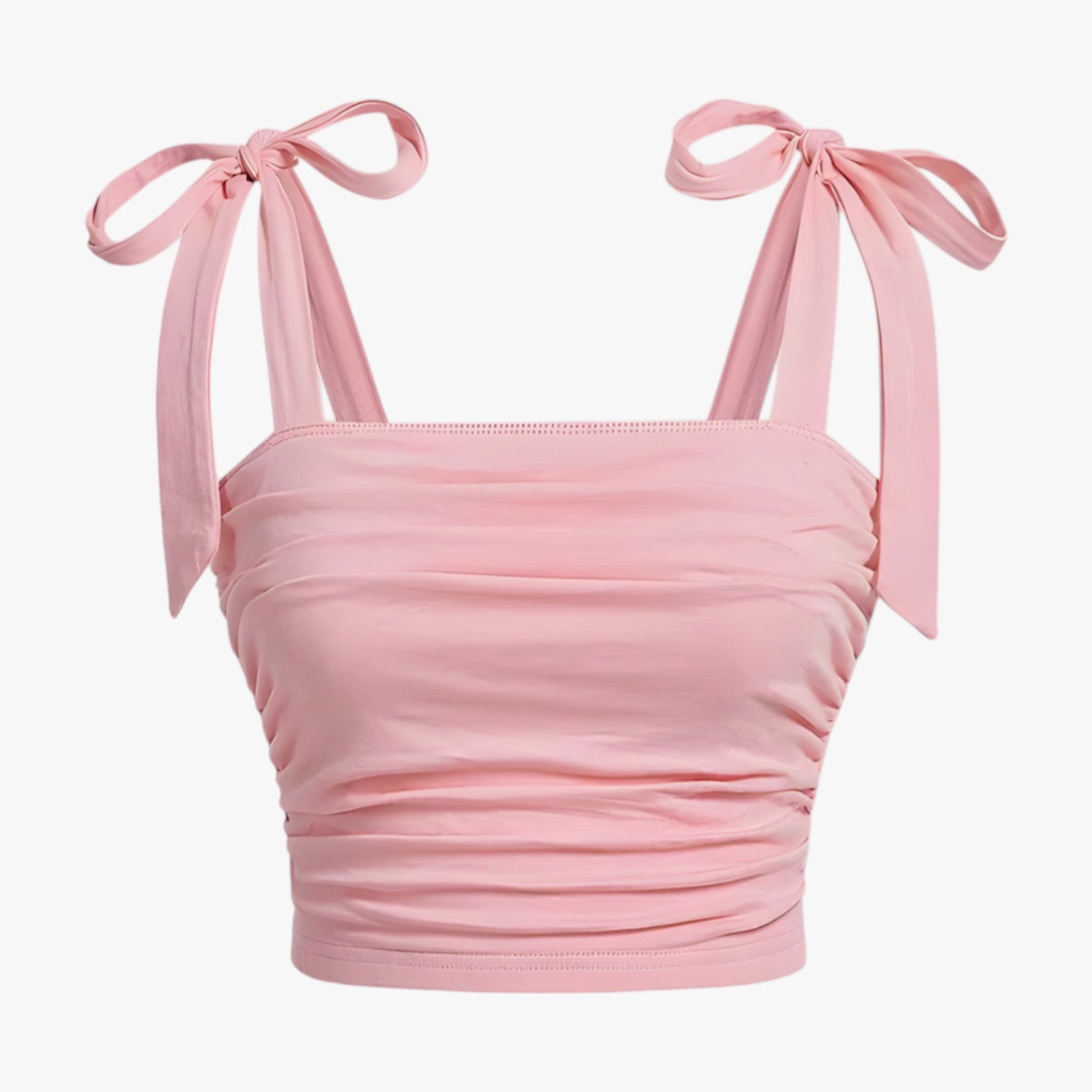 Talia | Rosa rygfri cami crop top - Lyserød - Talia | Rosa rygfri cami crop top - €25 - {{ product_tags }