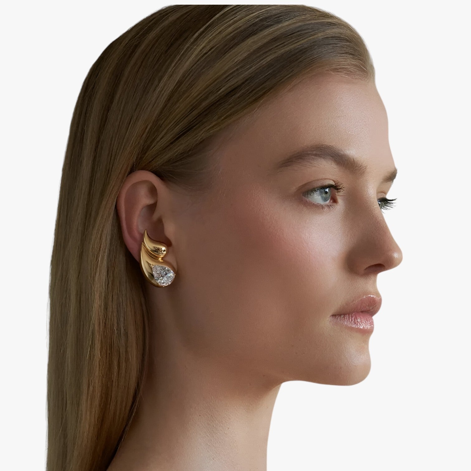 Naomi | Guldhængende lette og skinnende øreringe - - women's fashion - {{ product_tags }