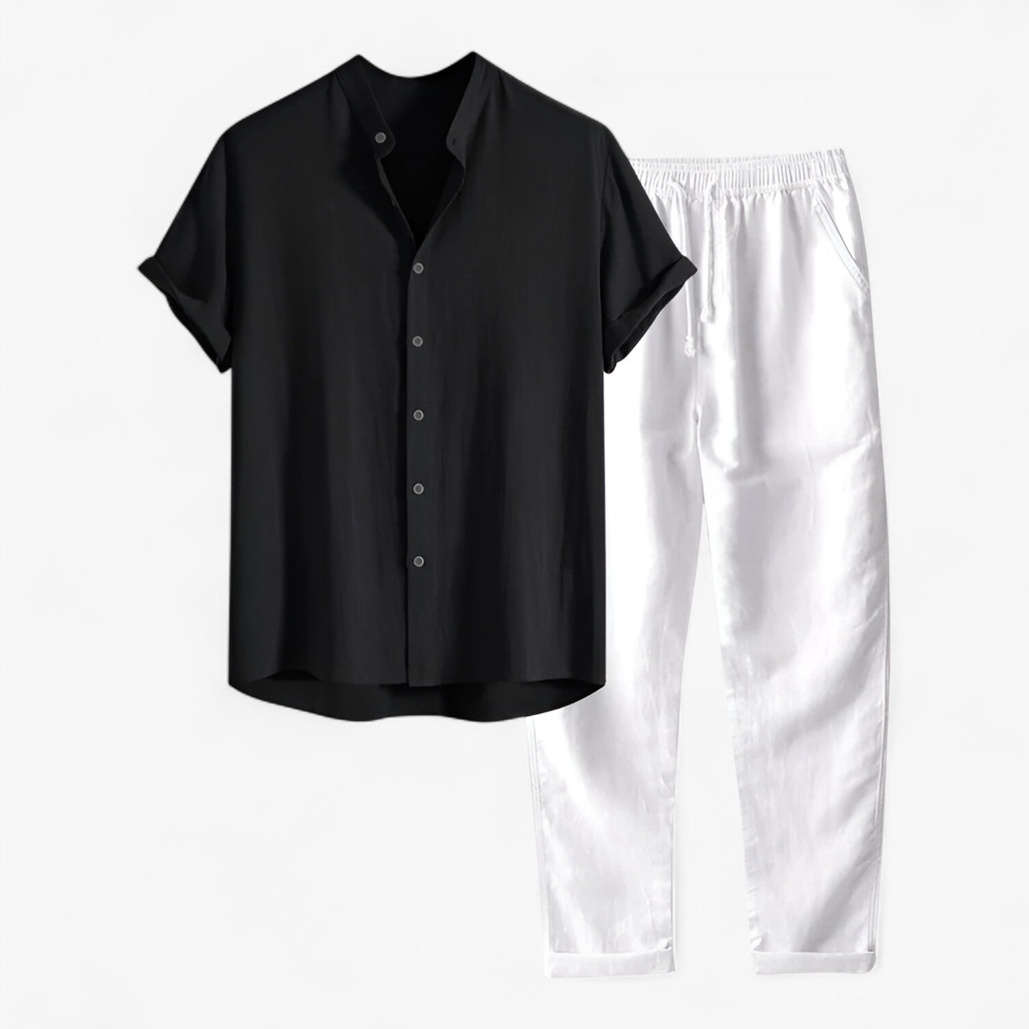 Emil | Sæt til strandtøj – Afslappet og raffineret - Sort - men's fashion - {{ product_tags }