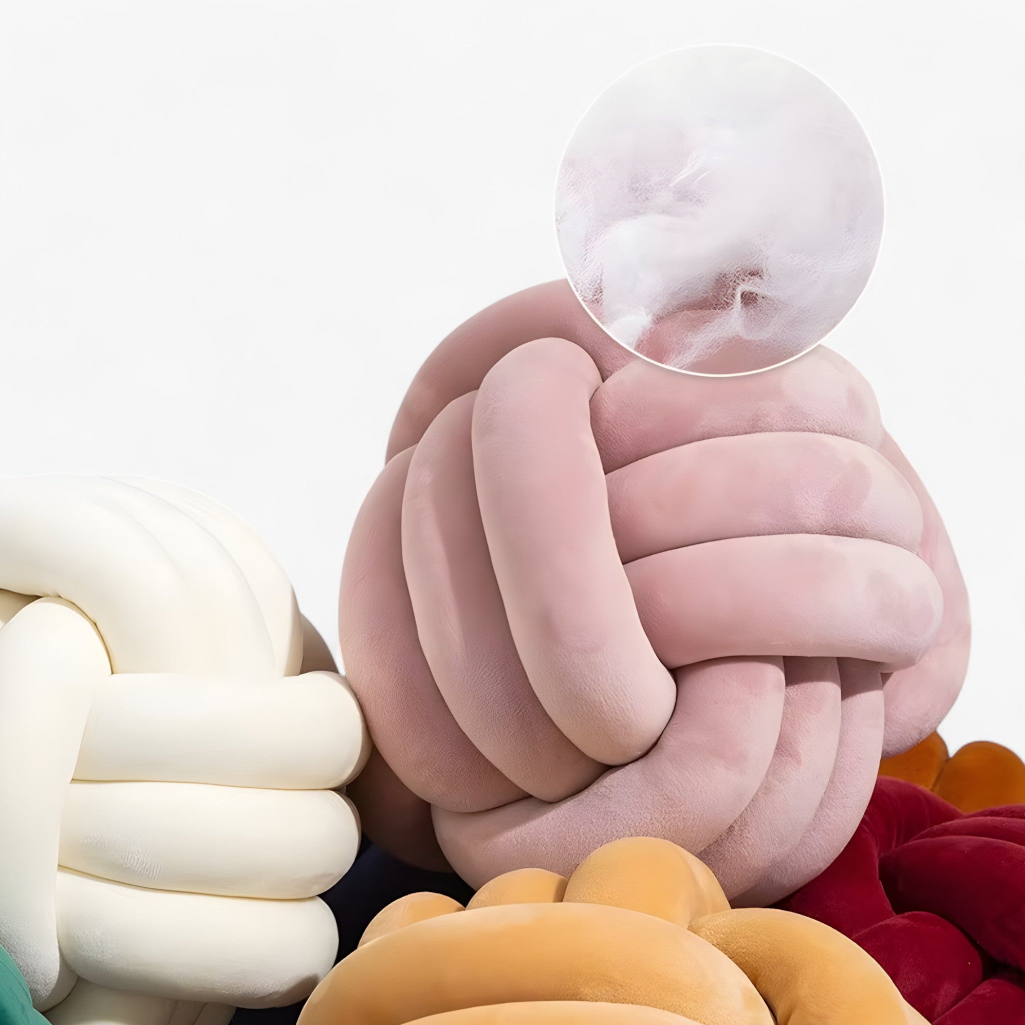 Ellie | Rund Knap Pudebetræk - Kram og Dekorativ - - house & garden - {{ product_tags }
