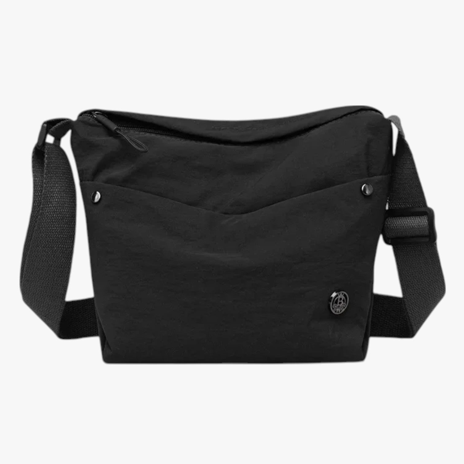 Sara | Dame skuldertaske i vandtæt nylon, rummelig og fashionable - Nero - Sara | Dame skuldertaske i vandtæt nylon, rummelig og fashionable - €25 - {{ product_tags }
