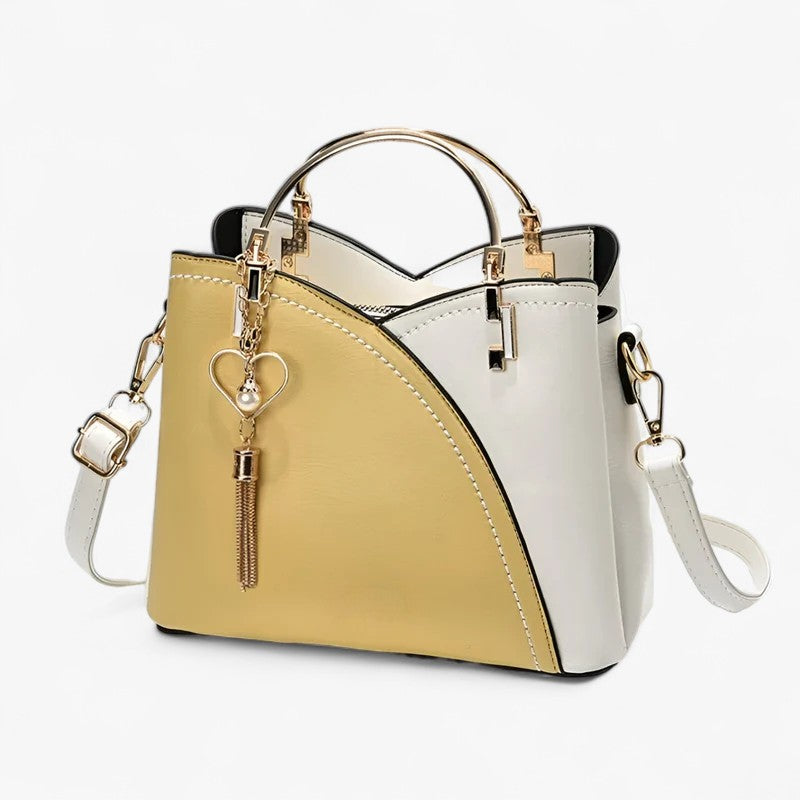 Loisa | Elegant og alsidig læder-crossbody taske til damer i trendy farver - Gul - bags - {{ product_tags }