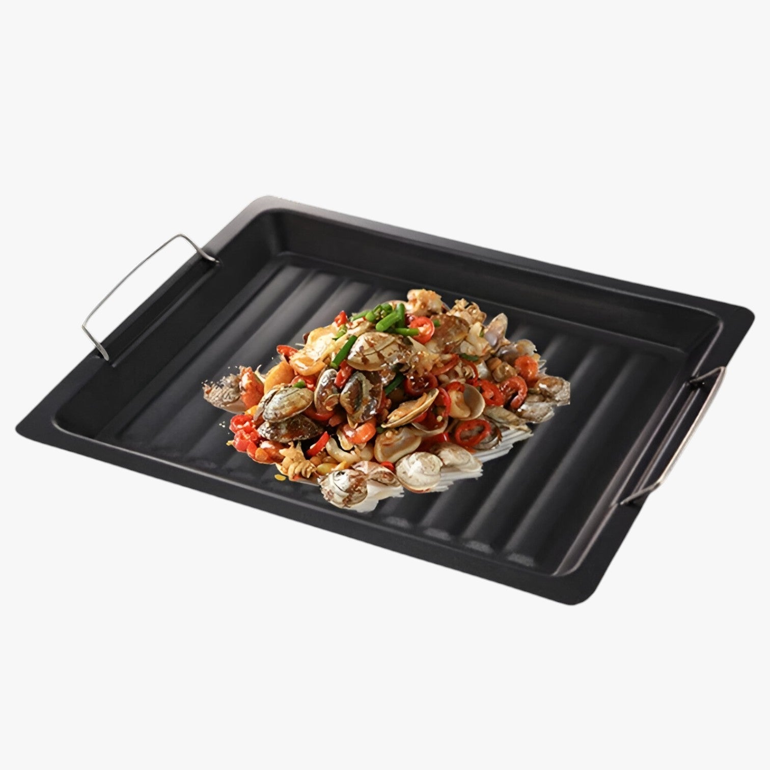 Clifton | Vendbar støbejern grillplade – Perfekt grillning indendørs og udendørs - - house & garden - {{ product_tags }