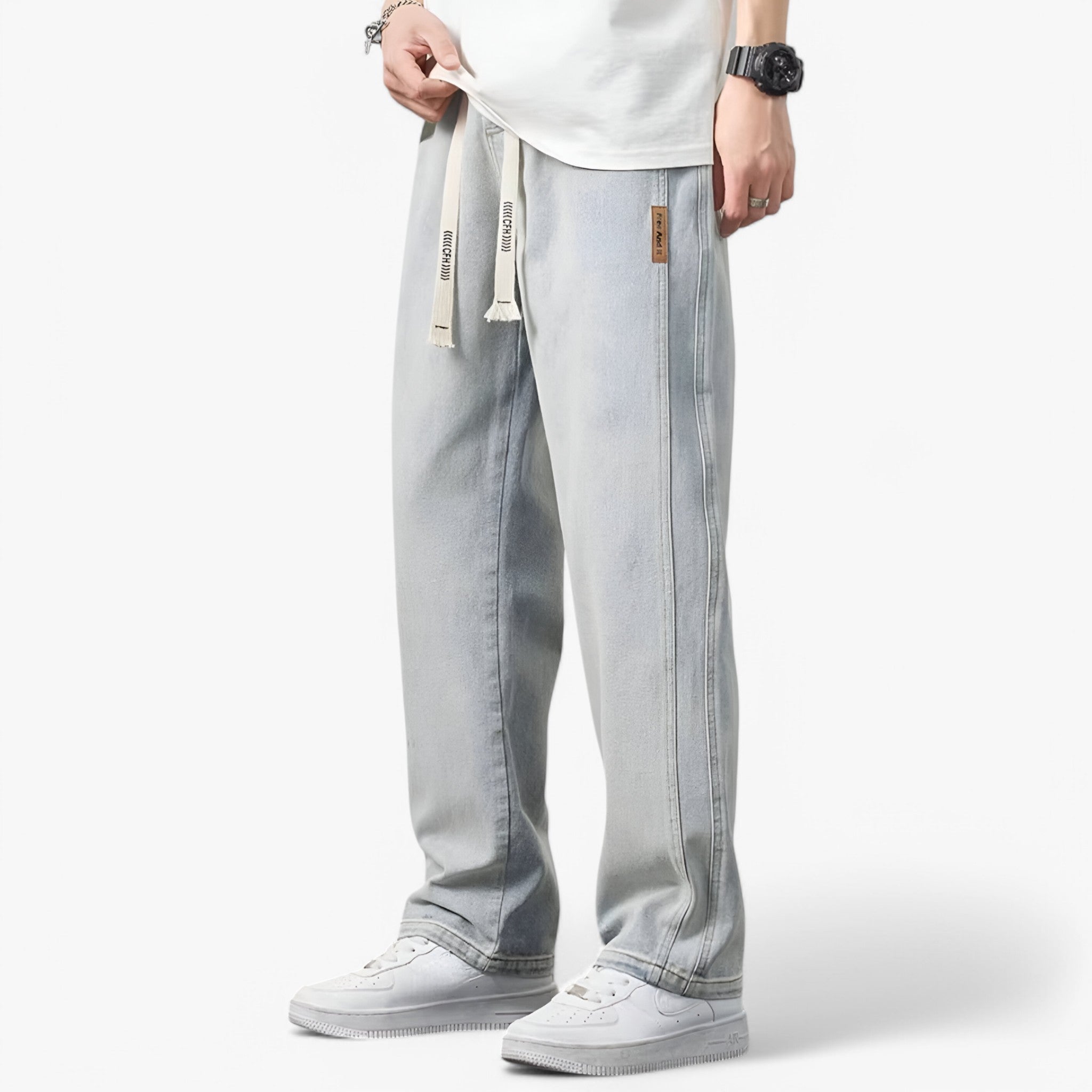 Jace | Denimbukser med brede ben - Trendy og komfortable - - women's fashion - {{ product_tags }