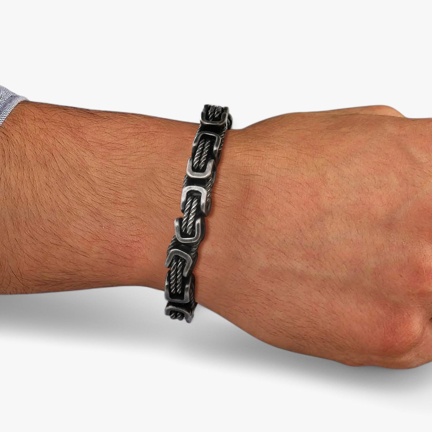 Floris | Stoer & Tidløst – Herre Chunky Byzantinsk Armbånd - - watches - {{ product_tags }