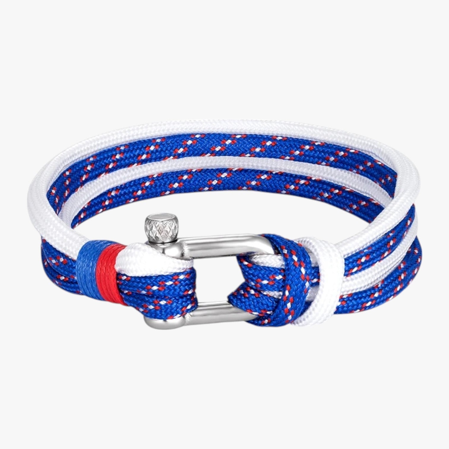 Tristan | Overlevelses Paracord Armbånd med Nautisk Krog - Blå - Tristan | Overlevelses Paracord Armbånd med Nautisk Krog - €25 - {{ product_tags }