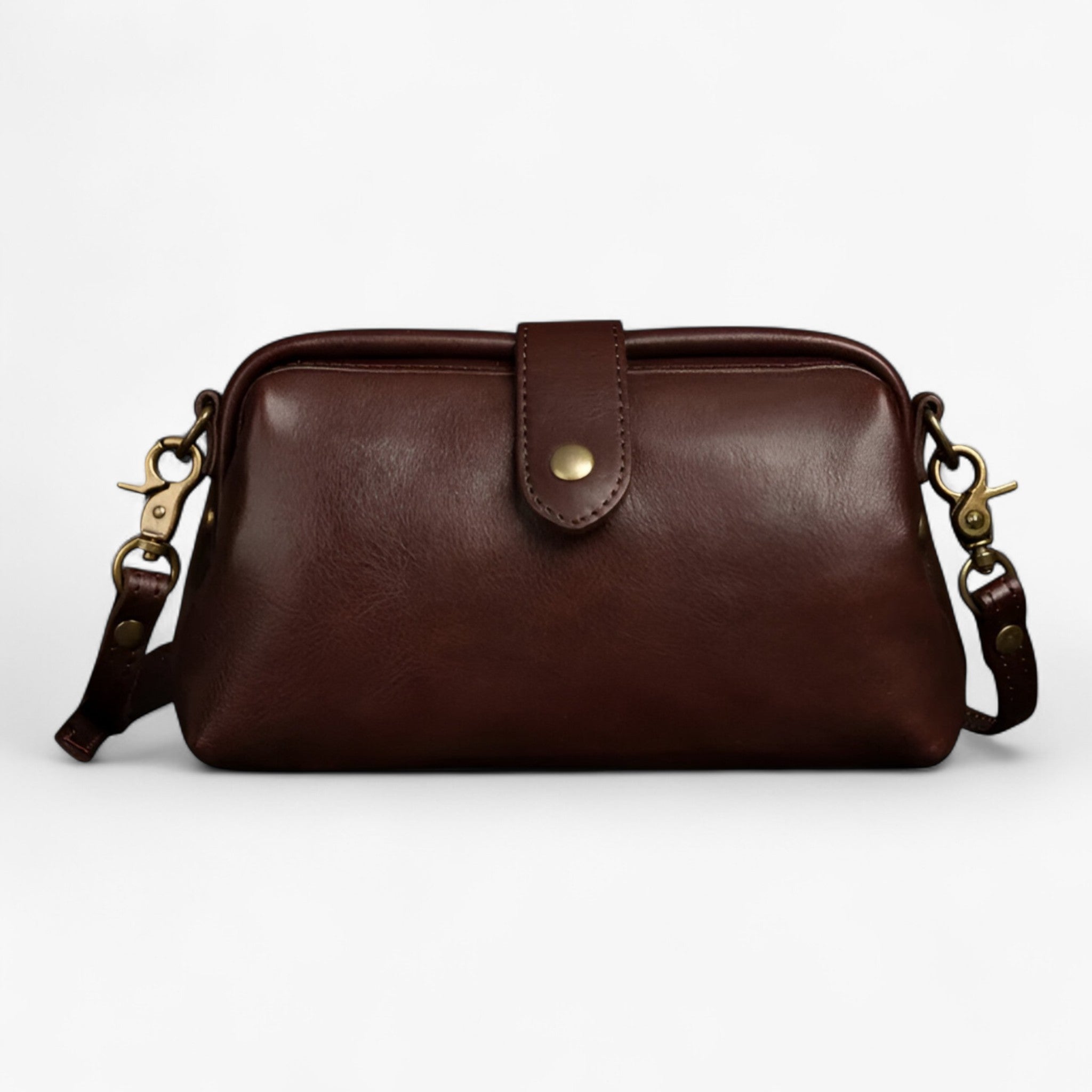 Elegant Lille Skuldertaske – Kompakt Design og Letvægt - Brun - bags - {{ product_tags }