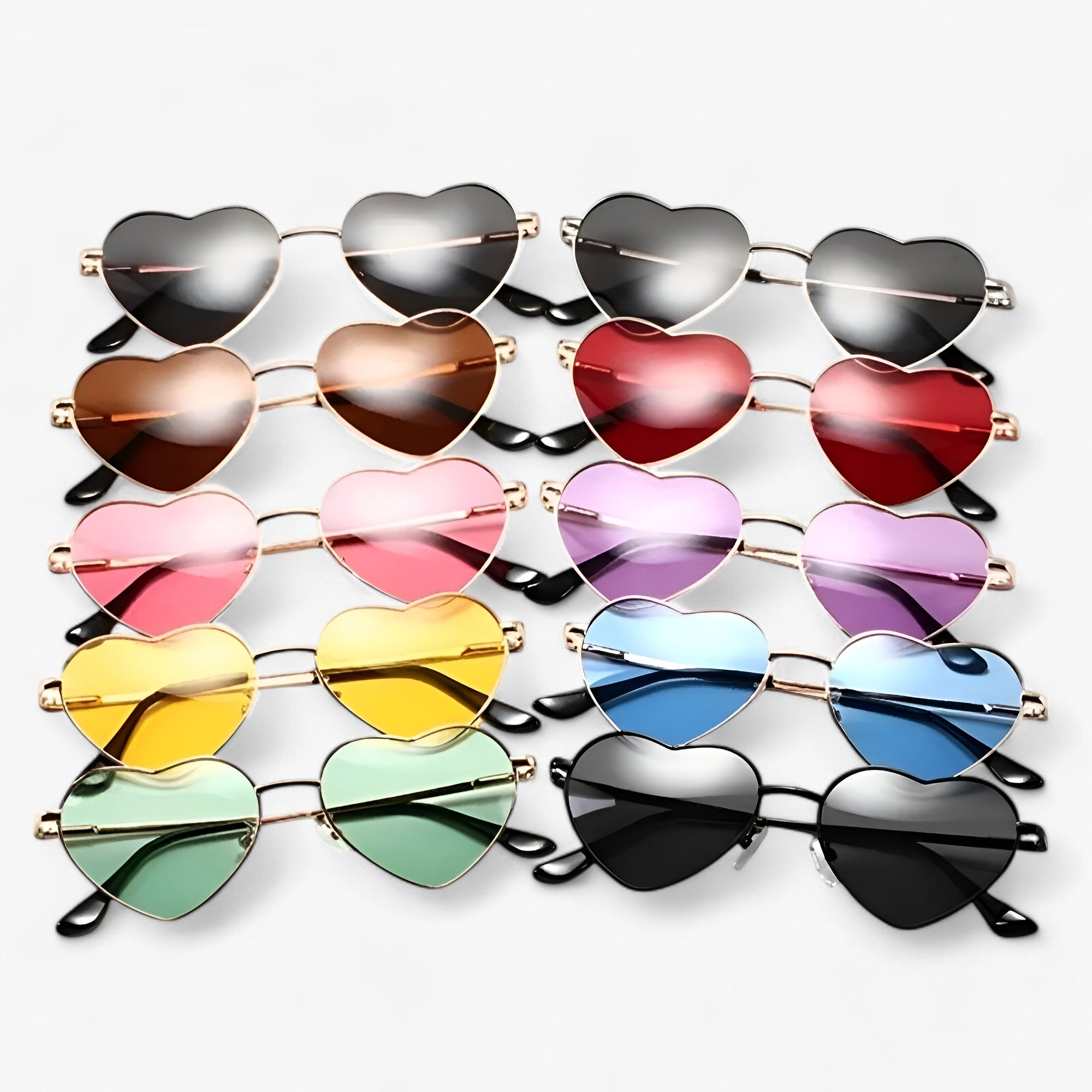 Gillian | Gradient solbriller i hjerteform - Klare og syrlige farver - Andet - women's fashion - {{ product_tags }