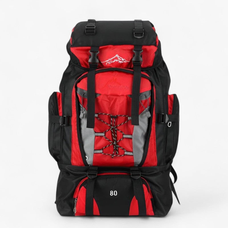 Vance | Vandtæt vandretursrygsæk – Rummelig, holdbar og klar til eventyr - Rød 80L - bags - {{ product_tags }