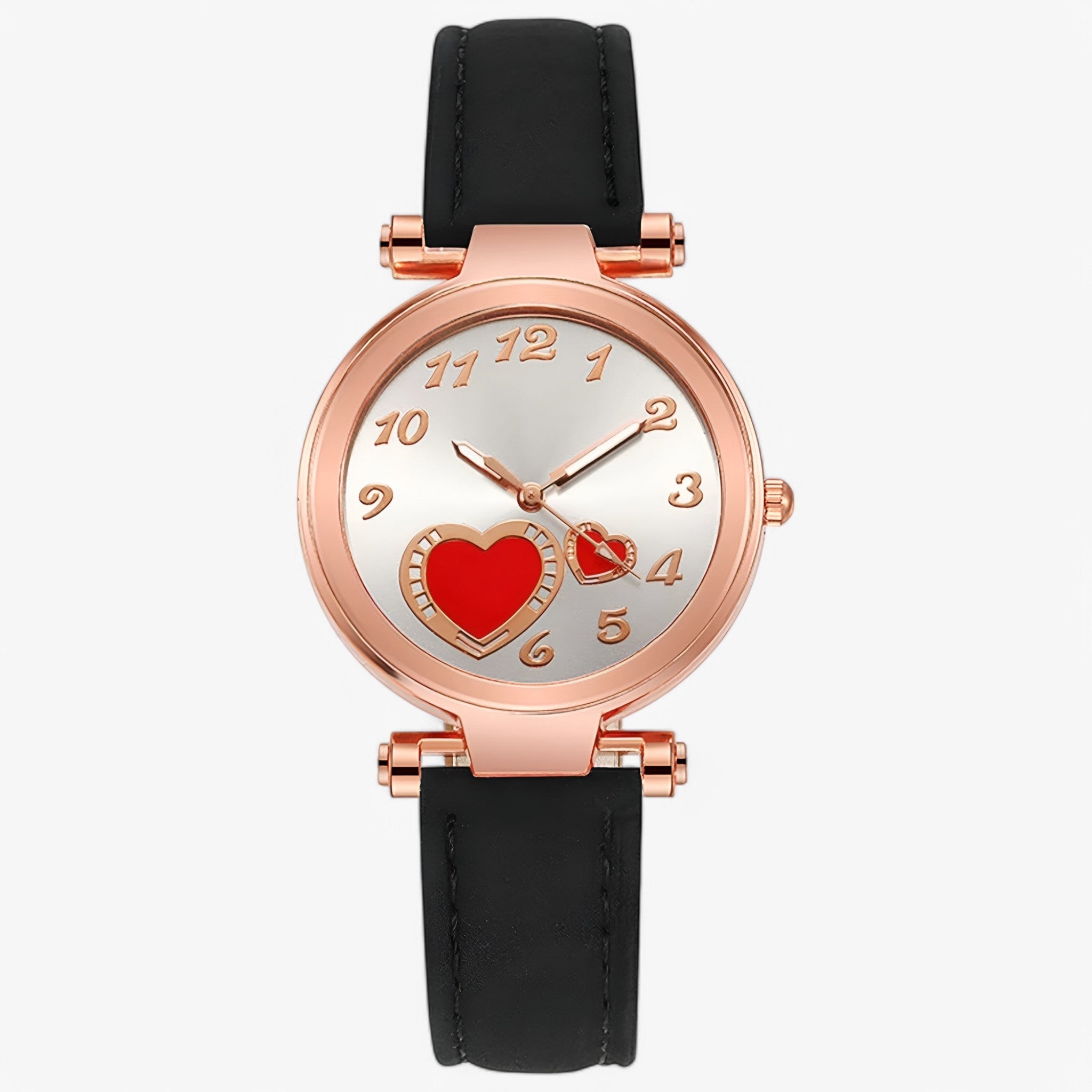Janice | Dameur i læder med luksuriøst armbåndsdesign og quartz urværk - Flerfarvet - watches - {{ product_tags }