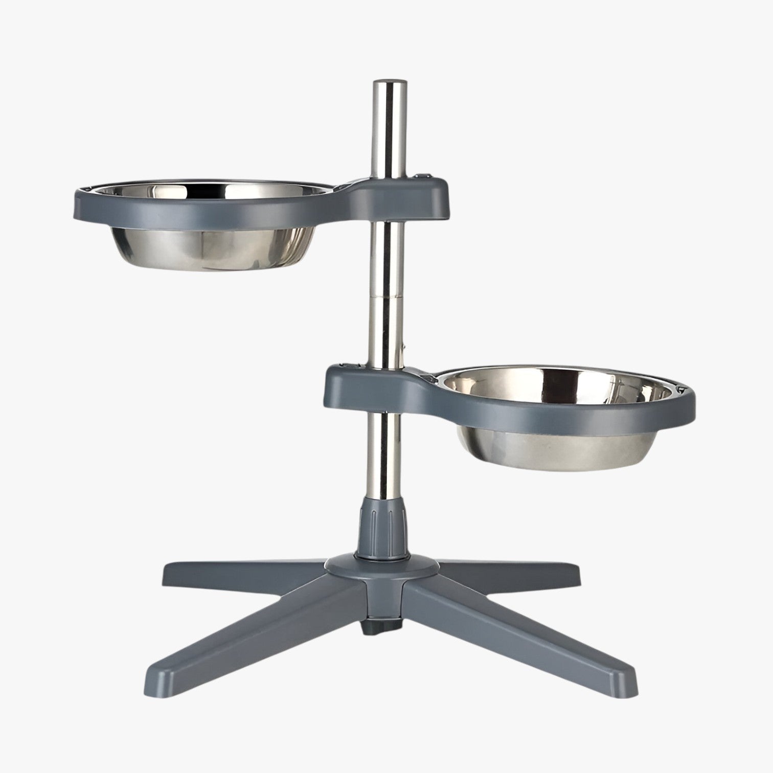 Zircon | Justerbar Hundemadskål med RVS Skåle Ergonomisk & Holdbar - - other - {{ product_tags }