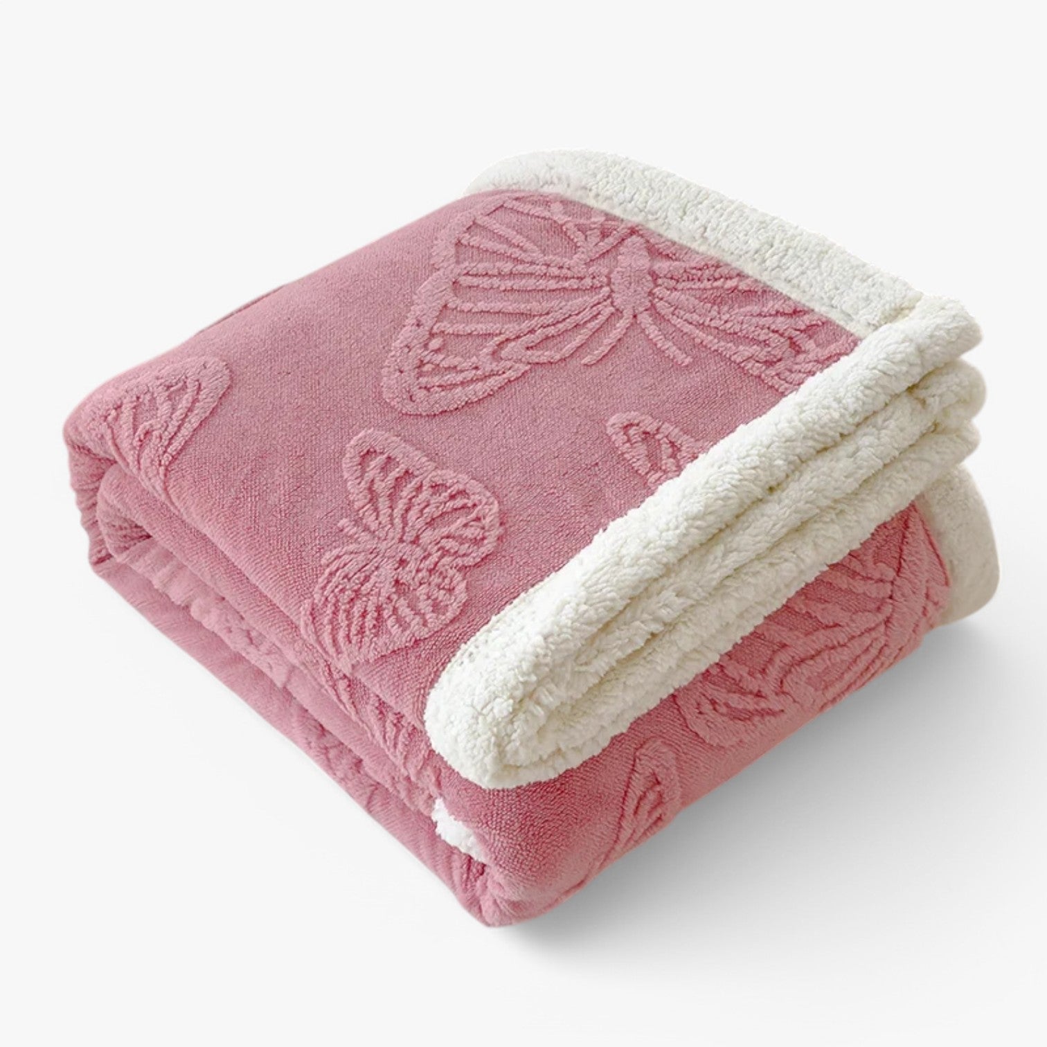 Fenna | Ultrablød koraalfleece tæppe – Varme & komfort - Rosa - house & garden - {{ product_tags }