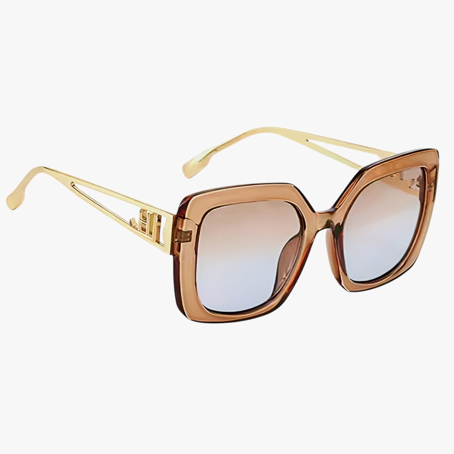 Ensley | Vintage solbrille med gennemsigtigt stel og luksuriøse gradient linser - - watches - {{ product_tags }