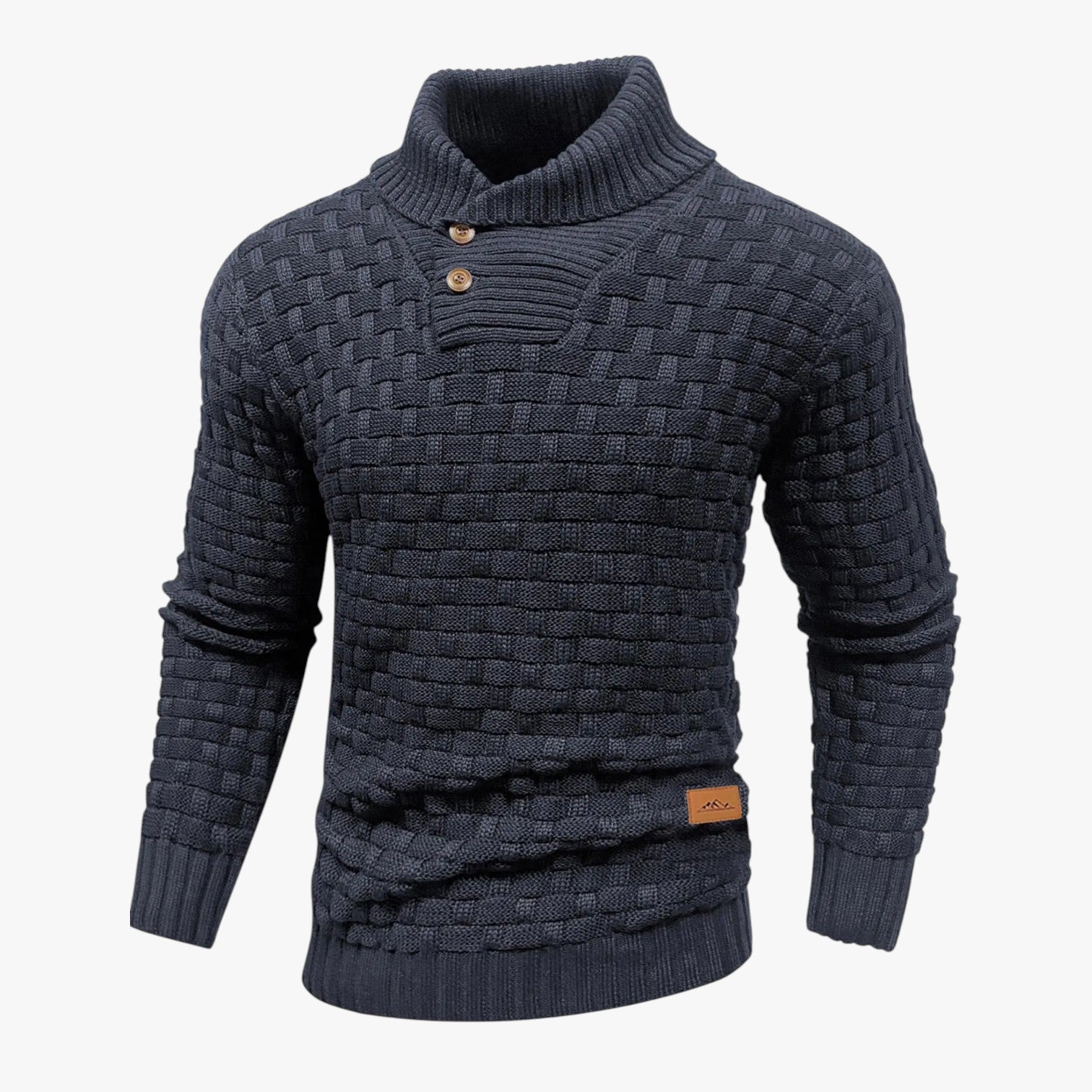 Nathan | Mænds varm vinterstrikkede rundhalsede bløde sweatere - Grå Kanon Farve - Nathan | Mænds varm vinterstrikkede rundhalsede bløde sweatere - €25 - {{ product_tags }