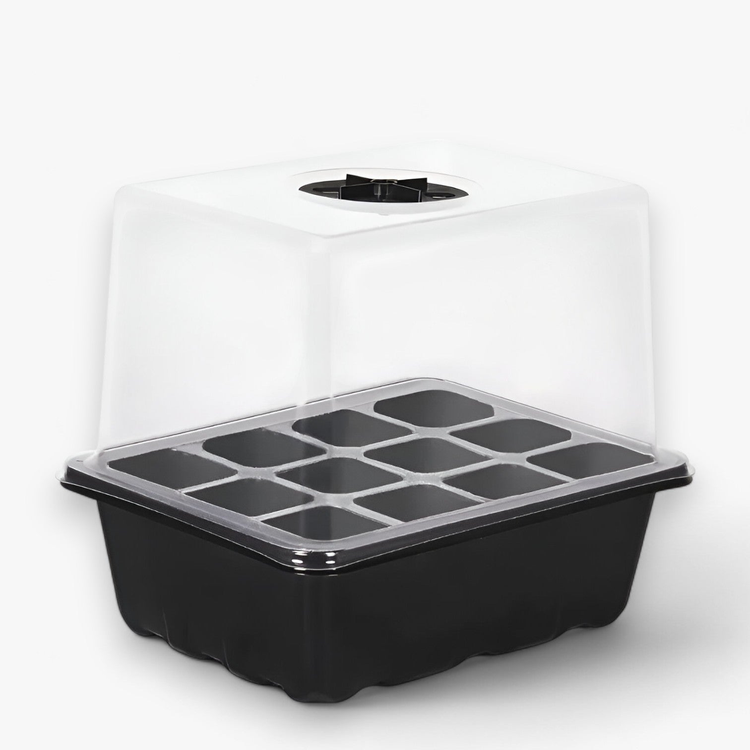 Aiden | Zaadstartplaat med Låg – Perfekt til Havearbejde & Indendørs Dyrkning - Sort - house & garden - {{ product_tags }
