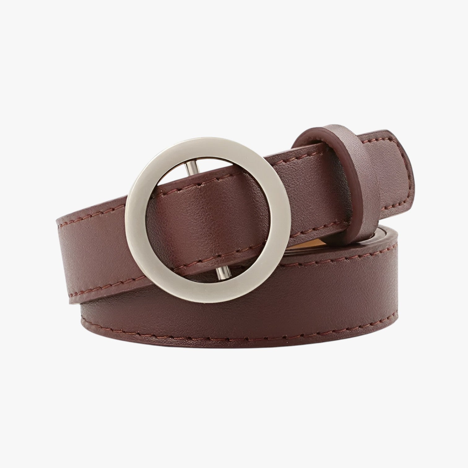 Kali | Bred talje og alsidig til enhver stil - kaffe Ikke porøs Rundes spænde 2.3x105 - women's fashion - {{ product_tags }