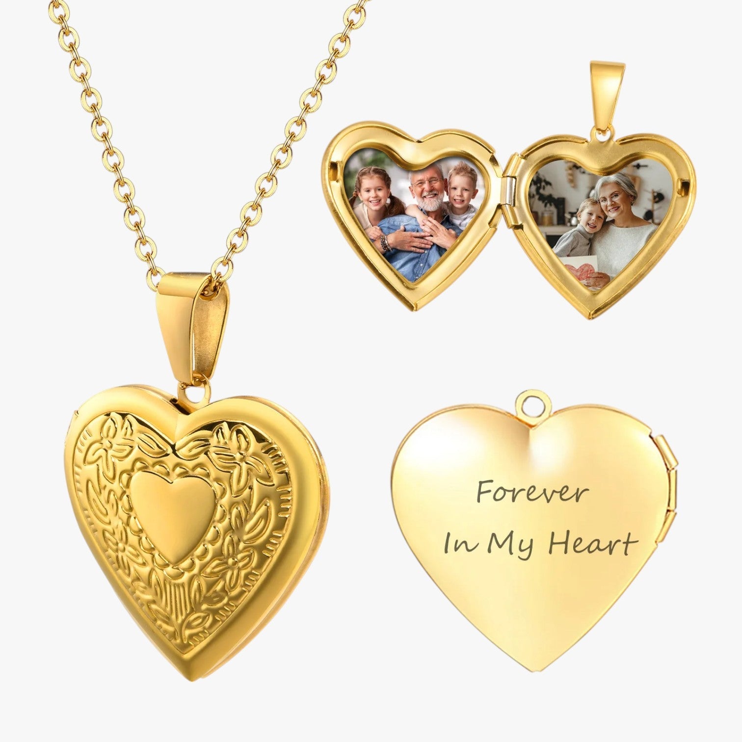 Camille | Hjertehalskæde med Personlig Tilpasset Fotoramme - - Camille | Hjertehalskæde med Personlig Tilpasset Fotoramme - €25 - {{ product_tags }