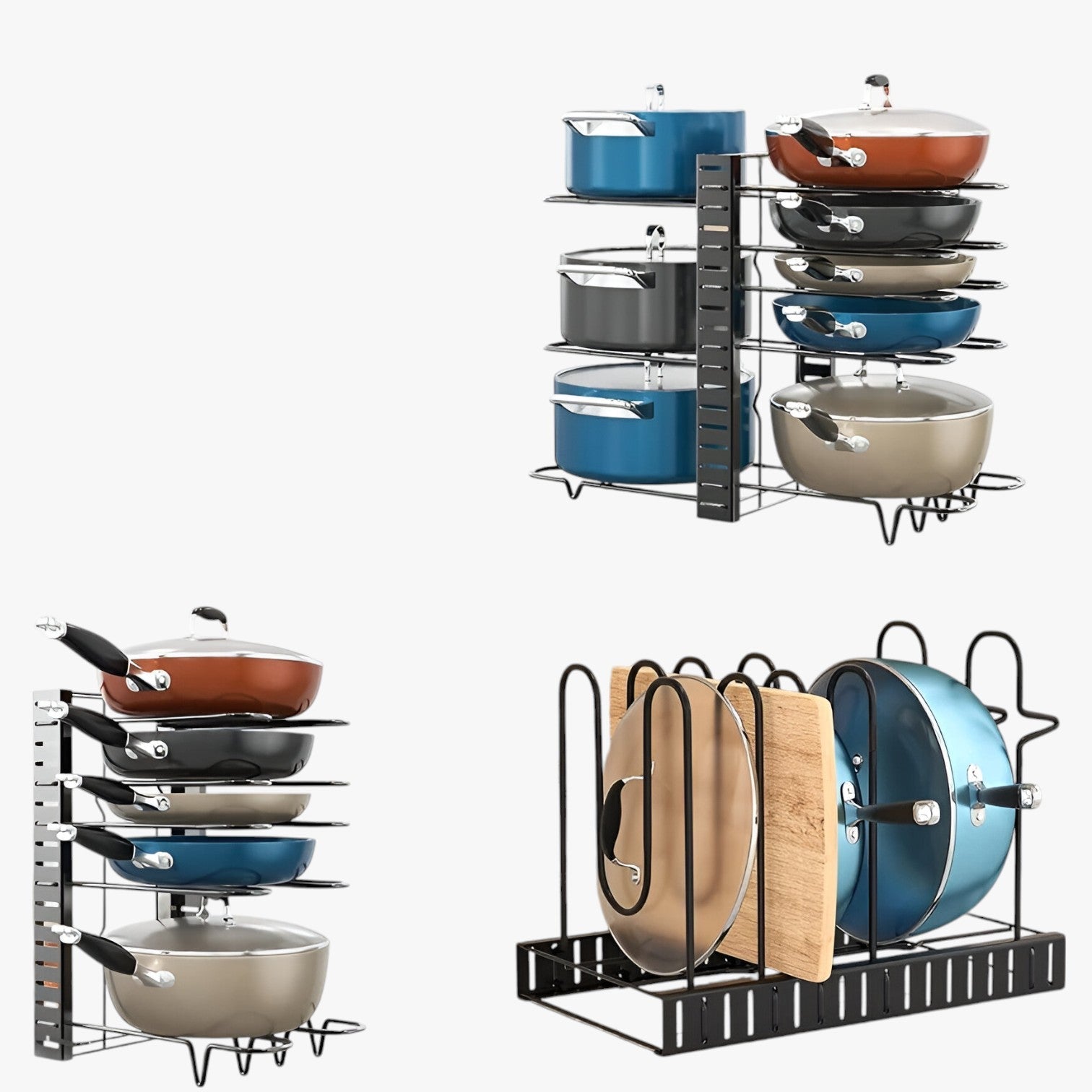 Leanna | 8-lags pandeholder – pladsbesparende og justerbar - - house & garden - {{ product_tags }