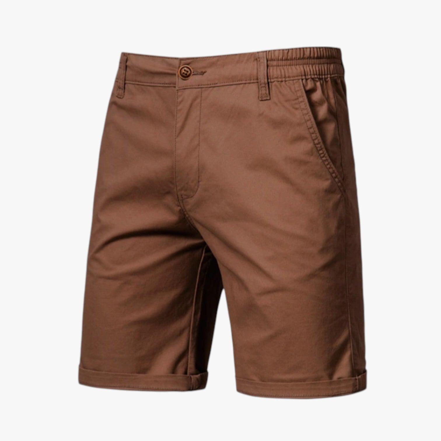 Grant | Herreshorts i stretchbomuld: premium komfort til afslapning - Brun - Grant | Herreshorts i stretchbomuld: premium komfort til afslapning - €25 - {{ product_tags }