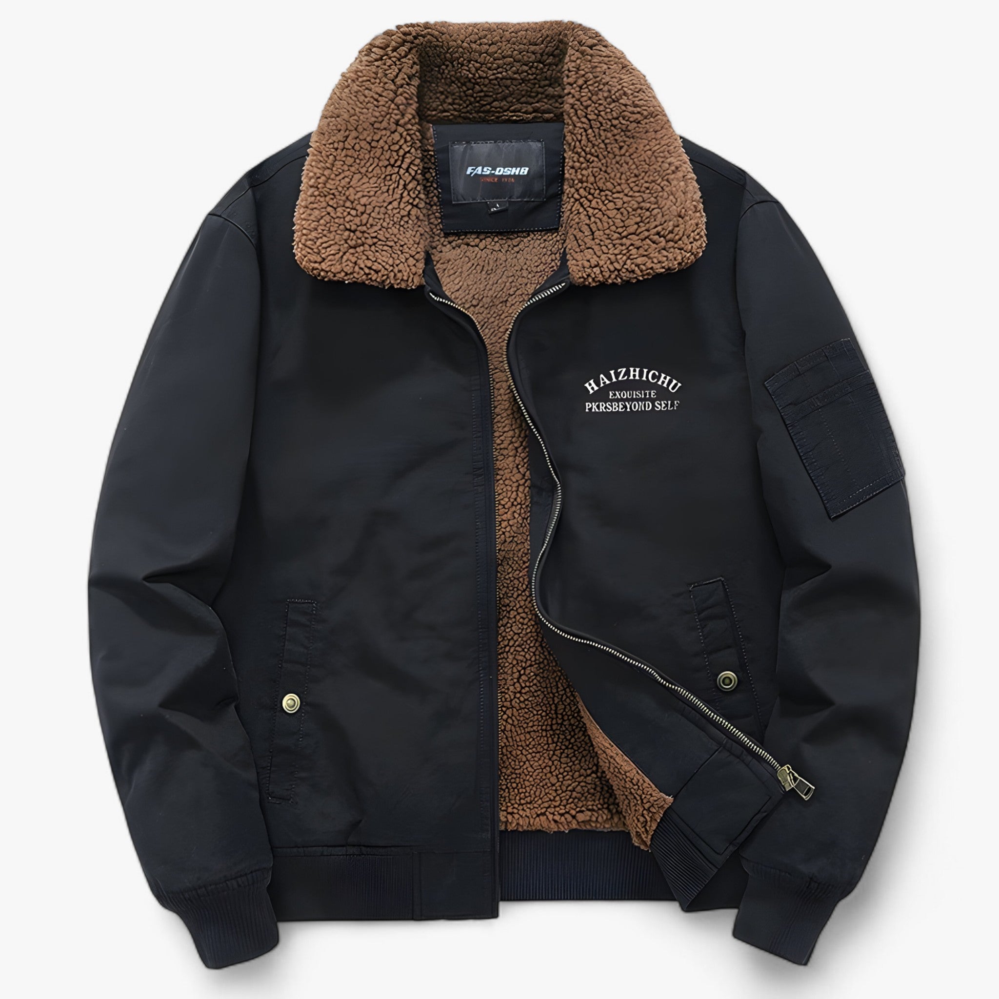 Liam | Vinter Taktisk Jakke med Fleece og Pelskrave - Mørkeblå01 - winter - {{ product_tags }