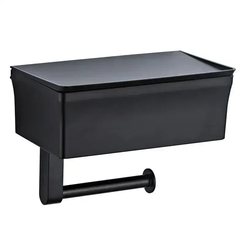ElegantEssentials™ Toiletrulleholder - Oplev funktionel elegance - Sort - house & garden - {{ product_tags }