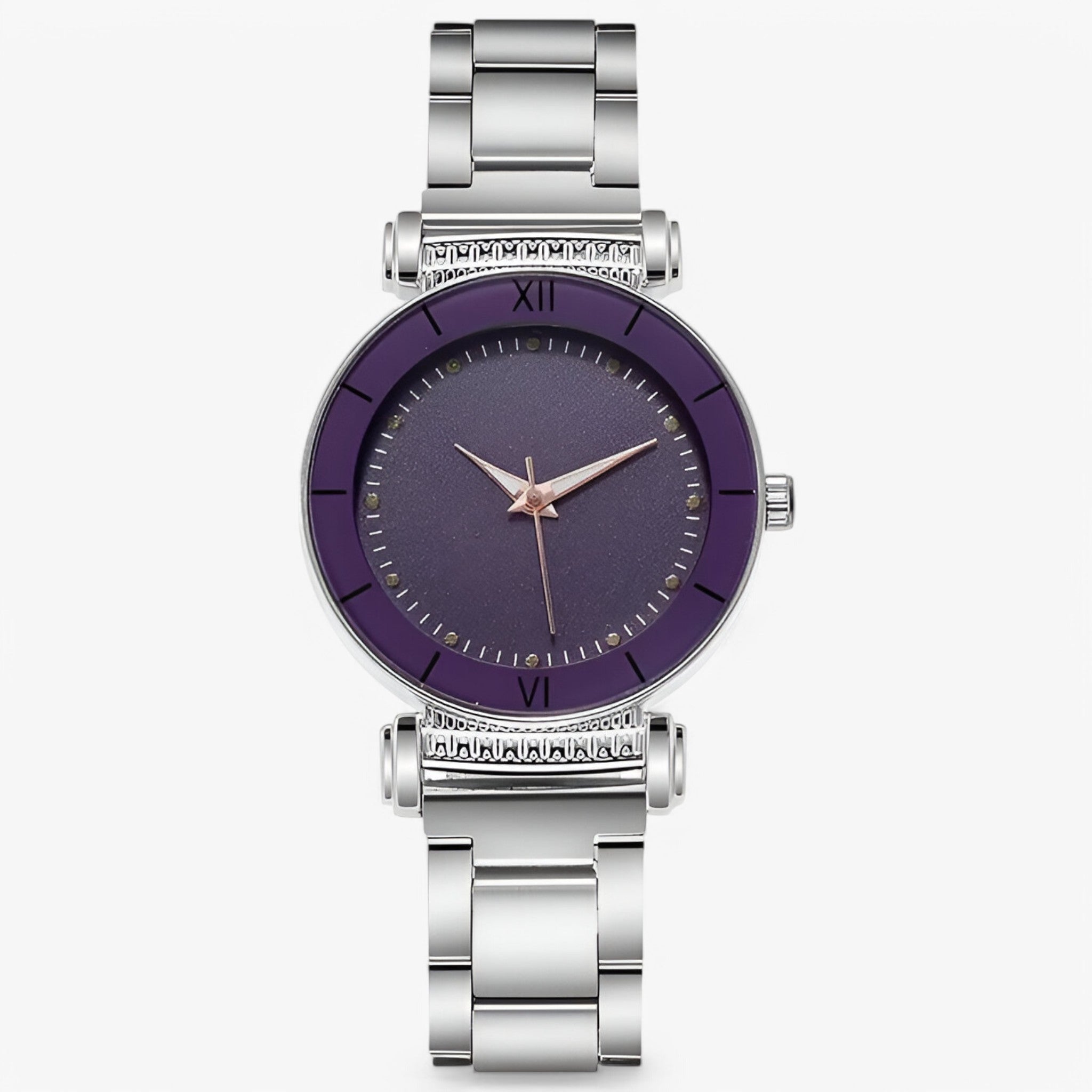Julia | Elegant smukt stålur - lilla - watches - {{ product_tags }