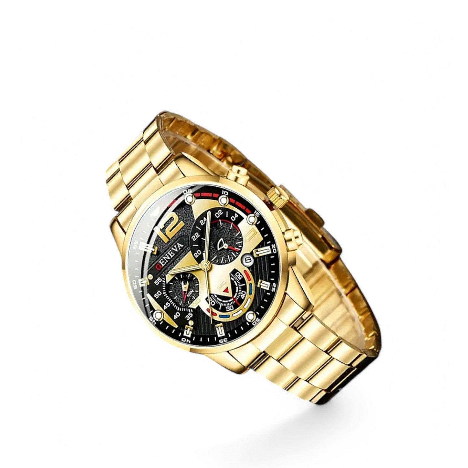 Andres | Strak & Luminous – Luxe Rustfrit Stål Herreur - - watches - {{ product_tags }