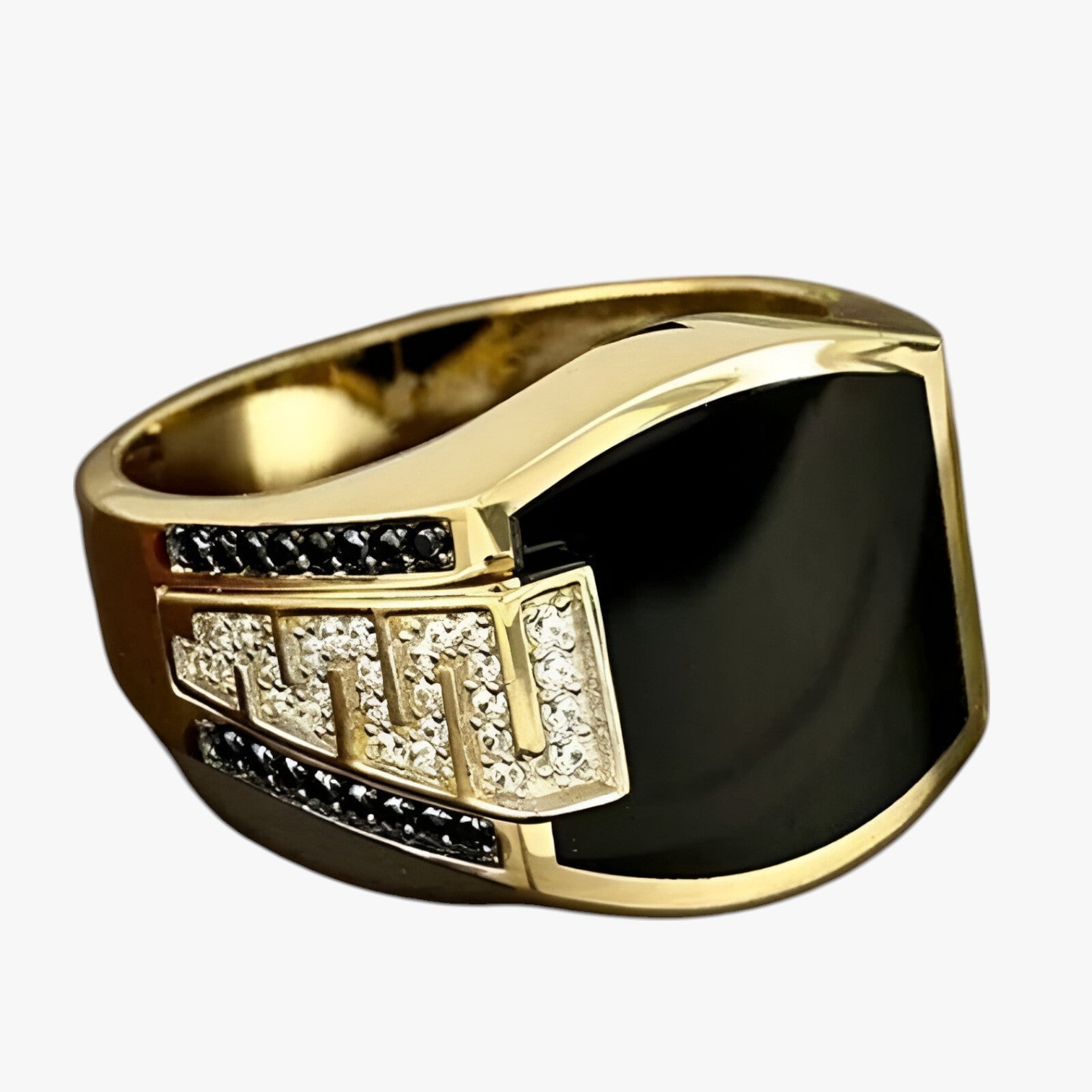 Archie | Stilfuld herre ring - Guldglans med luksuriøs punklook - - watches - {{ product_tags }