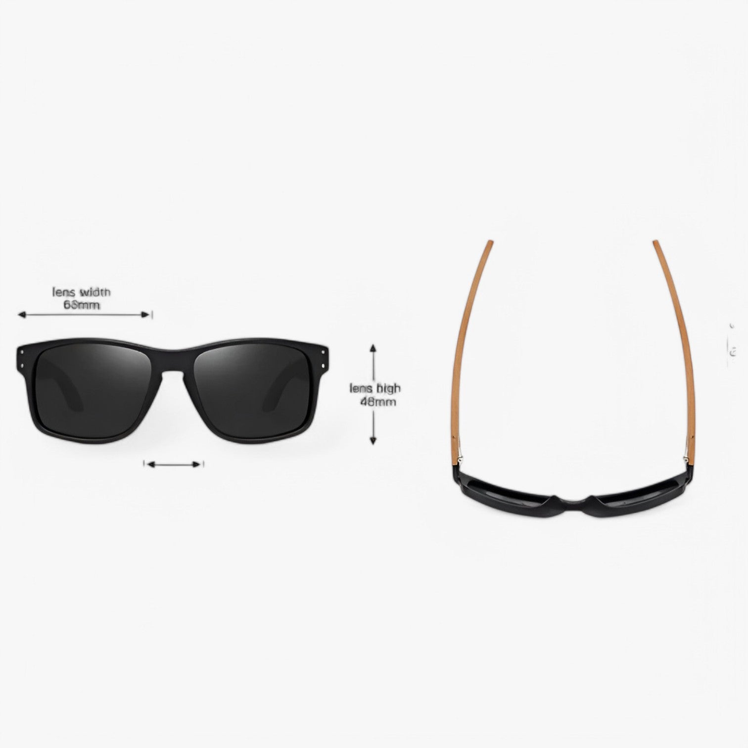 Arjun | Midnite Star Træsolbriller – Stilfuld UV-beskyttelse til mænd - - men's fashion - {{ product_tags }