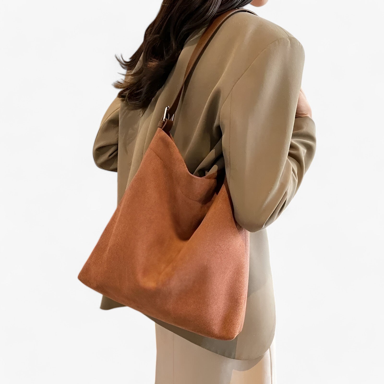 Malou | Klassiske håndtasker i ruskind - Tidless design og komfort - - bags - {{ product_tags }