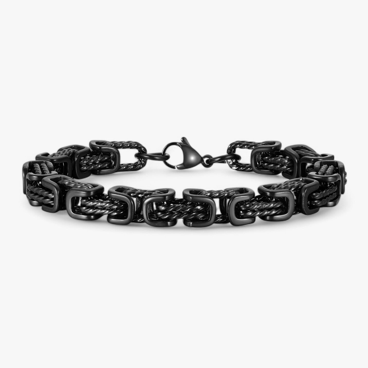 Floris | Stoer & Tidløst – Herre Chunky Byzantinsk Armbånd - Sort - watches - {{ product_tags }