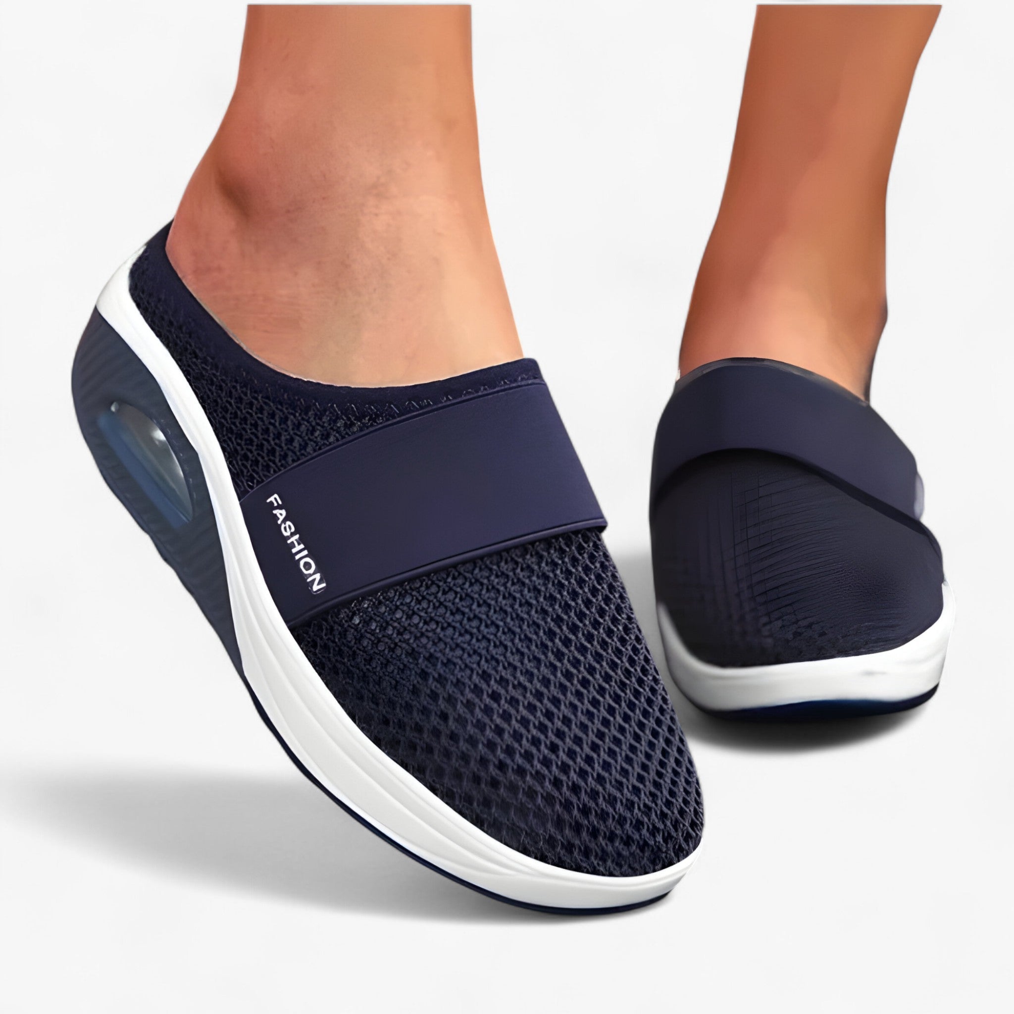 Freja | Komfortable Sko – Lethed og Friskhed til Hverdagens Skridt - Mørkeblå - shoes - {{ product_tags }