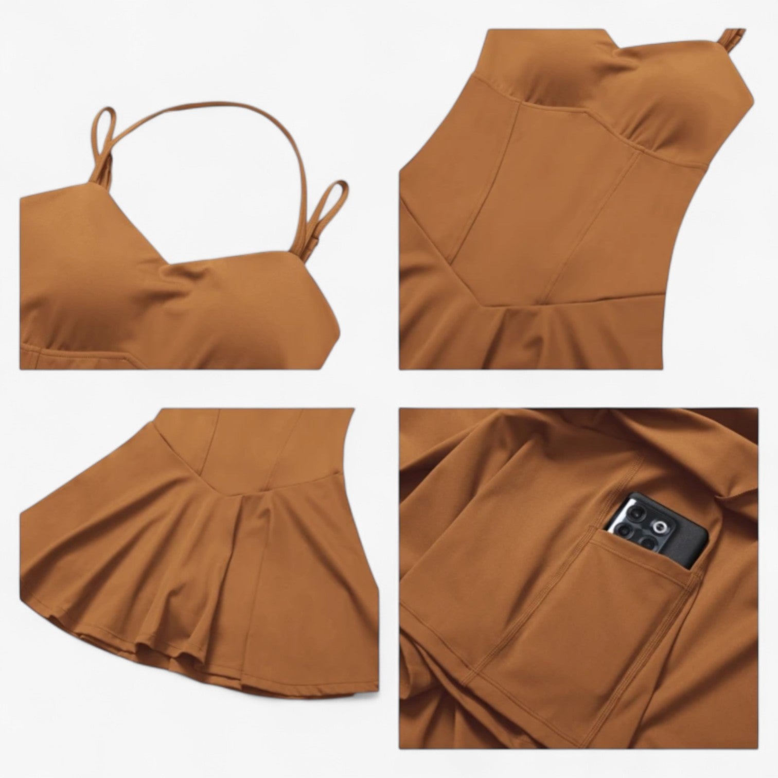 Charlotte | Sportkjole - Let, hurtigtørrende, med skjult lomme - - Charlotte | Sportkjole - Let, hurtigtørrende, med skjult lomme - €25 - {{ product_tags }