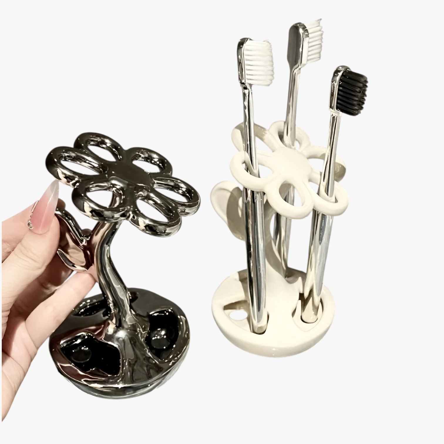 Marga | Blomsterformet opbevaringsrack – Stilfuld og praktisk organizer - - house & garden - {{ product_tags }