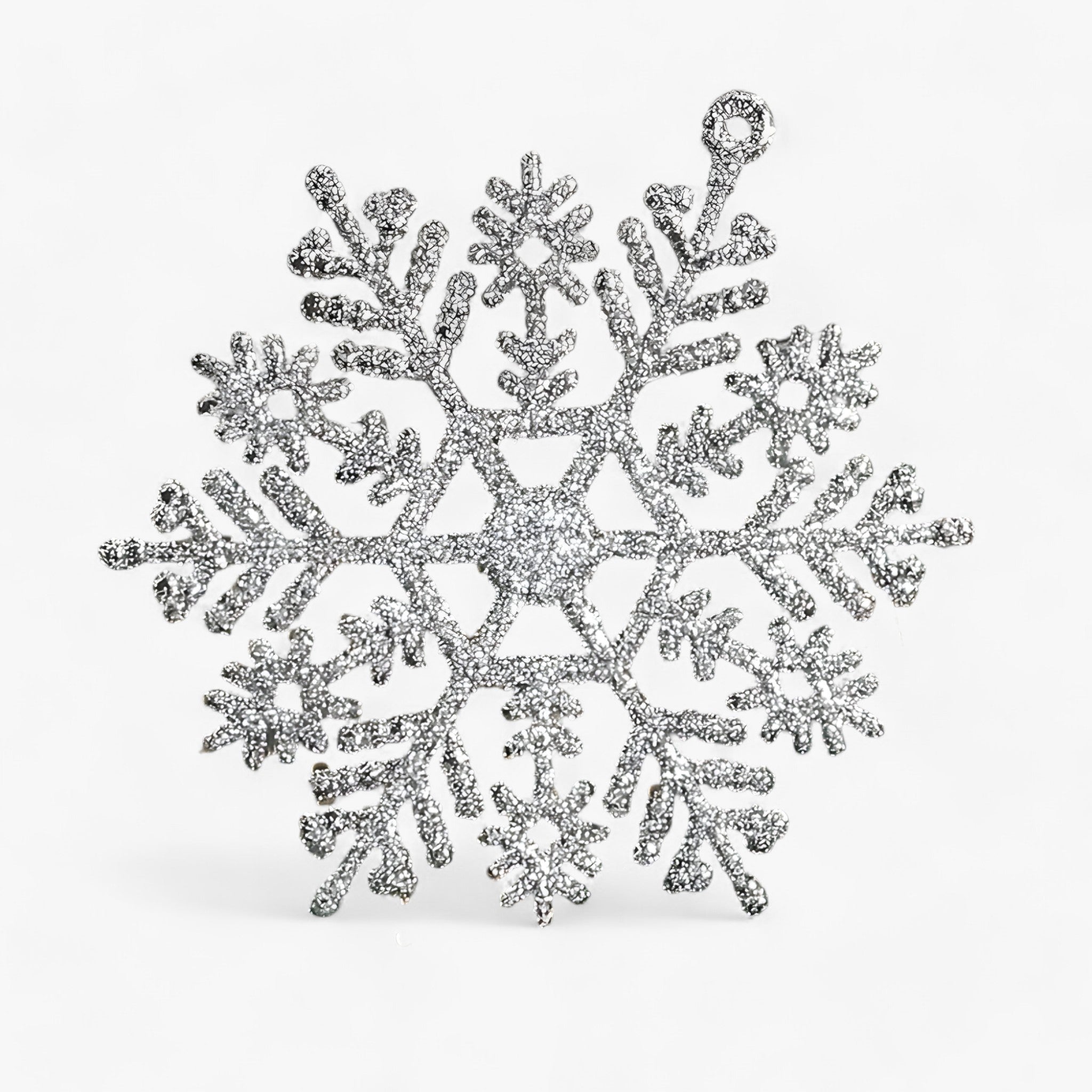 Snøfnug | Snøfnugsanhænger - Tilføj en glitrende accent til dit juletræ - Sølv 12Stykker - christmas - {{ product_tags }
