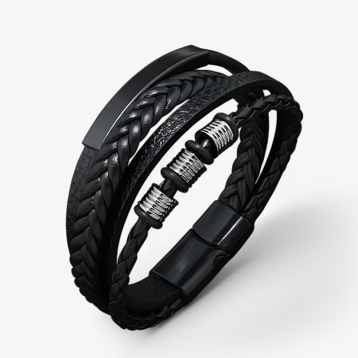 Vince | Store & Flerfunktionelle Læderarmbånd - Sort 21CM - watches - {{ product_tags }
