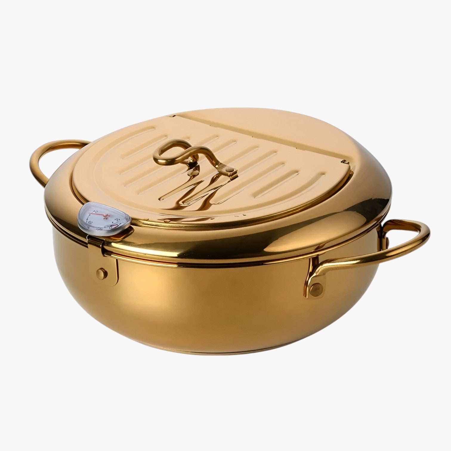 Brady | Frituregryde i rustfrit stål – Præcisionsmadlavning med indbygget termometer - Guld - Brady | Frituregryde i rustfrit stål – Præcisionsmadlavning med indbygget termometer- €25 - {{ product_tags }