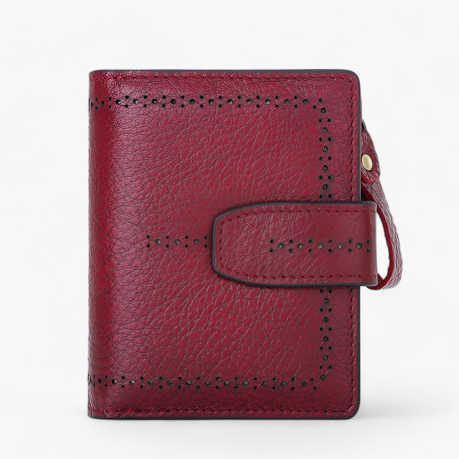 Beatriz | Compact RFID-blocking Leather Wallet with Zipper and ID Window - - bags - {{ product_tags }