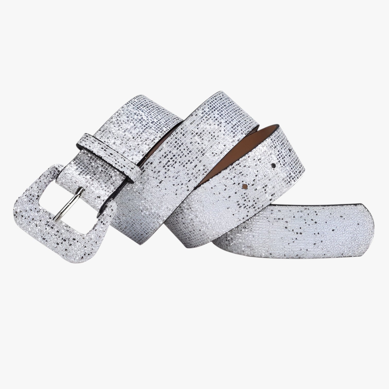 Zoe | Skinnende Bælte med Pailletter til Jeans og Frakker - Sølv - women's fashion - {{ product_tags }