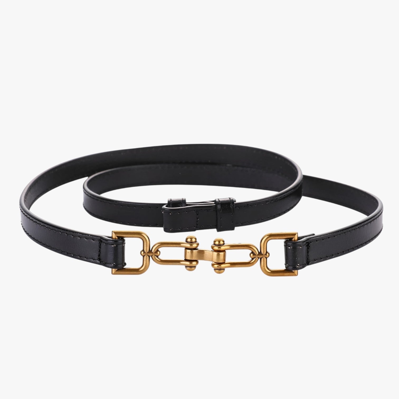Alora | Bred talje i læder i koreansk stil - Sort 97cm CINA - men's fashion - {{ product_tags }