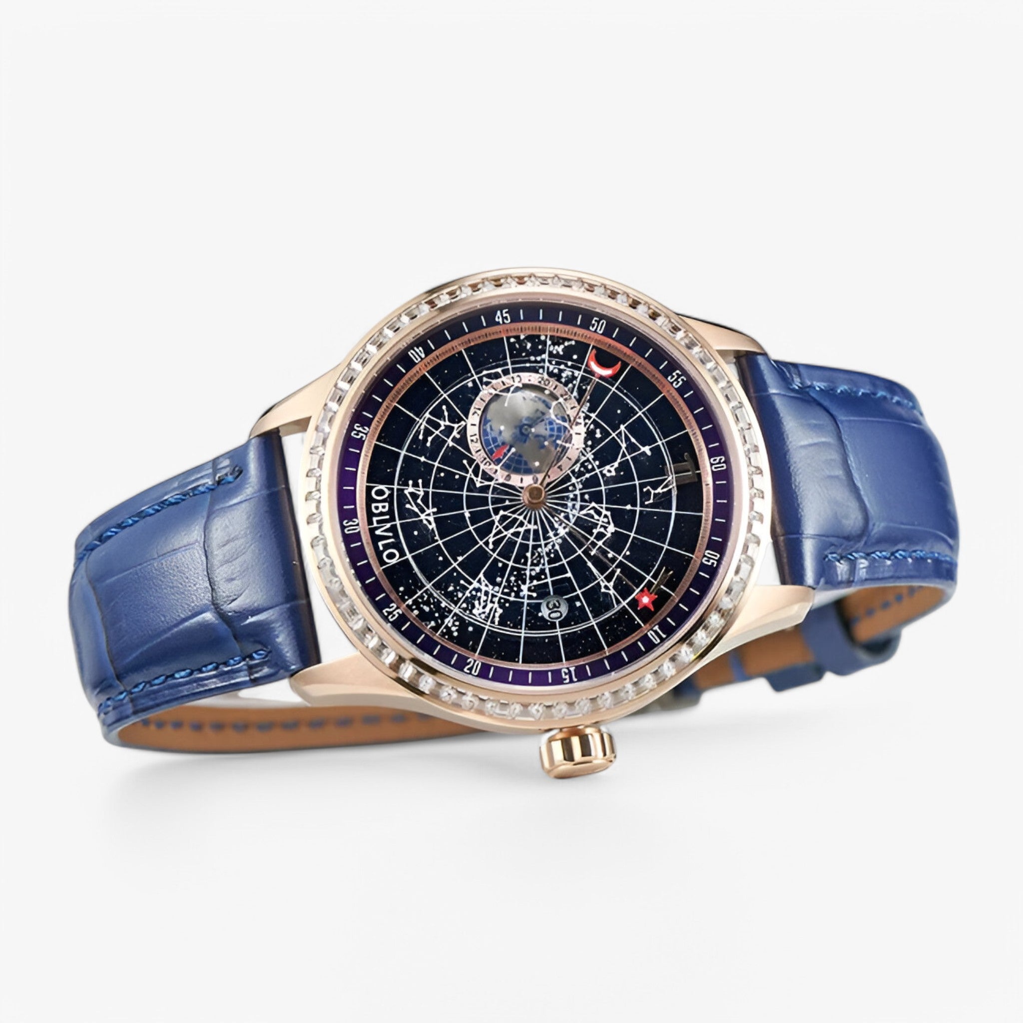 Apollo | Luksus mekanisk ur med læderrem - - watches - {{ product_tags }
